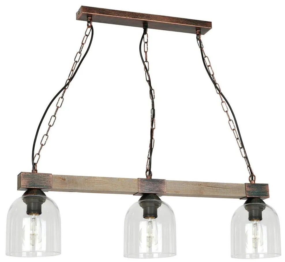 Csillár láncon HAKON 3xE27/60W/230V