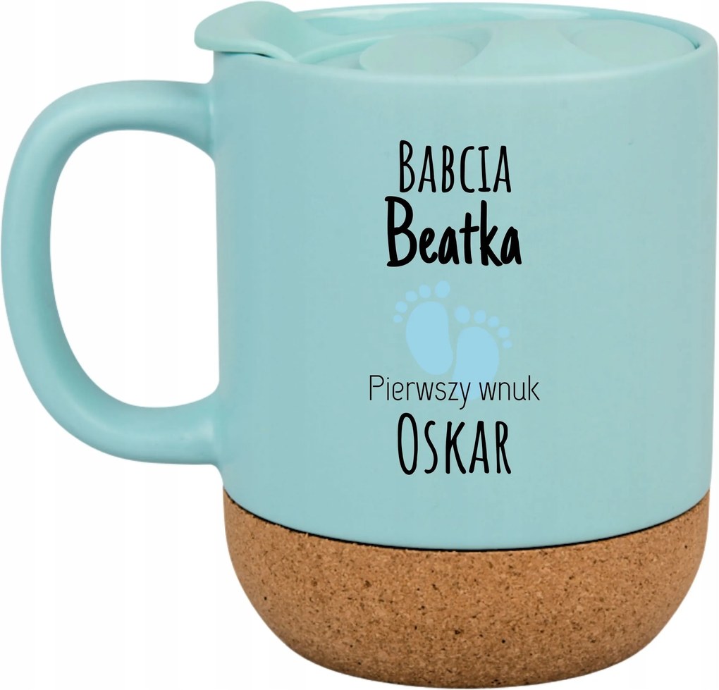 Kék Bögre Parafa Vicces Ajándék Nagymama Név Első Unoka