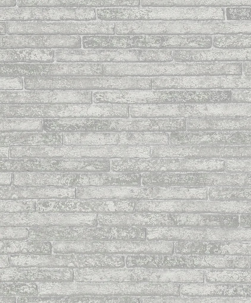 Szürke vinil tapéta 3D tégla hatás homokszemcsék fal tapéta basic