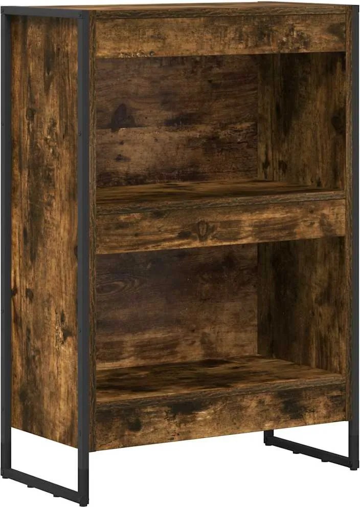 vidaXL Könyvespolc Füstös tölgy 80 x 30 x 155 cm Faanyag