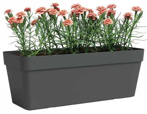 Újrahasznosított műanyag önöntözős láda 50 cm Capri – Artevasi