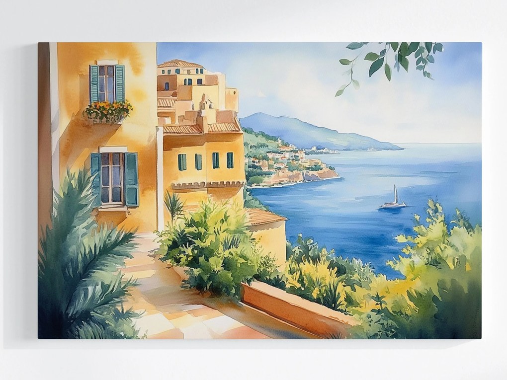 Vászonkép Canvas Déli Tengerpart Kilátás Nap Jacht 120x80