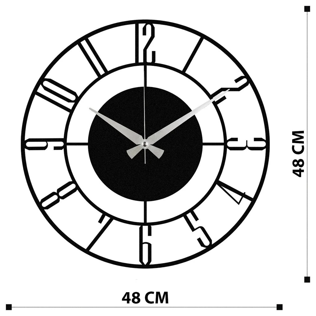 Dekoratív fém falióra, Enzoclock - S011