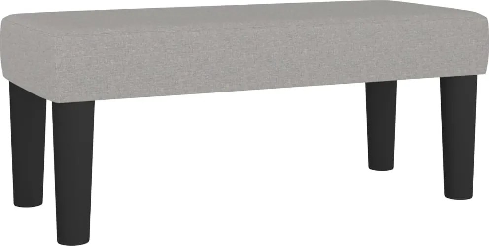 vidaXL világosszürke szövet pad 70 x 30 x 30 cm