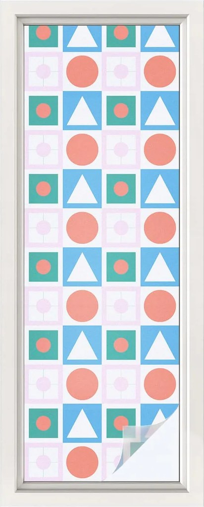 Öntapadós Ablakfólia Adatvédelem Absztrakt minták 50x146