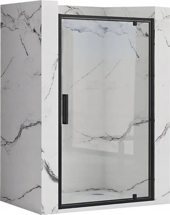 Billenő Zuhanyajtó Rea Rapid Swing Black 90 cm Fekete 195cm-ES Üreghez