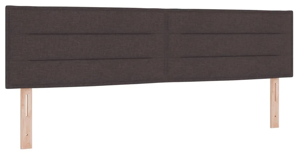 Box Spring Ágy matraccal Sötétbarna 180x200 cm Szövet