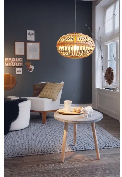 Eglo 49771 - Mennyezeti függesztékes lámpa AMSFIELD 1xE27/60W