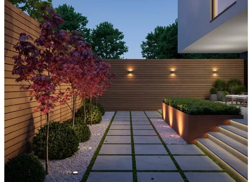 Lámpa Kerti lámpatest BETA-K (négyzet), max.50 W, GU10, IP67, AC220-240V, 50/60Hz, inox