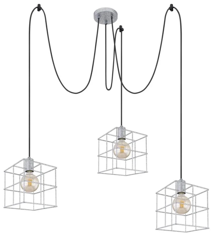Globo 15530Z-3H1 - Csillár zsinóron MERRIL 3xE27/60W/230V