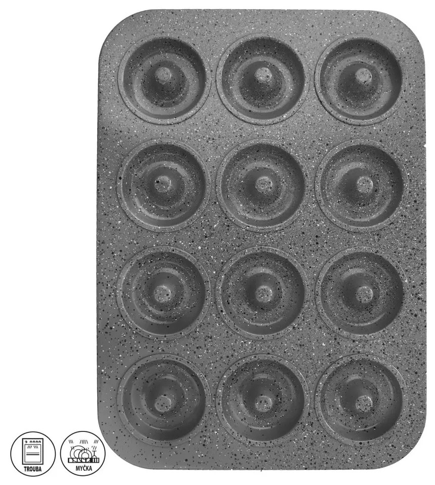 Fém fánk sütőforma 28,5x40 cm Grande – Orion