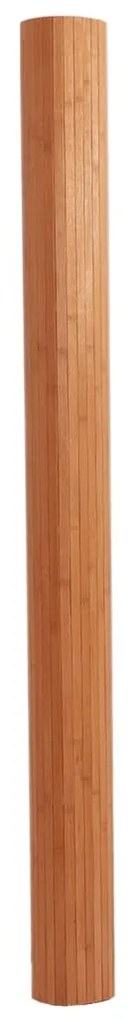 négyszögletű barna bambusz szőnyeg 80 x 200 cm