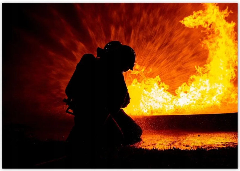 Poszterek 100x70 Tűzoltó művelet