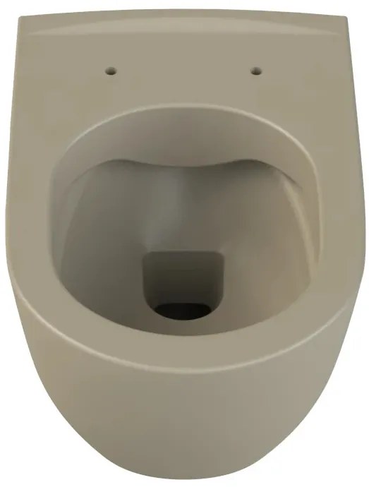 CeraStyle CITY fali WC - MATT CAPPUCCINO - rimless - perem nélküli - rejtett szerelésű