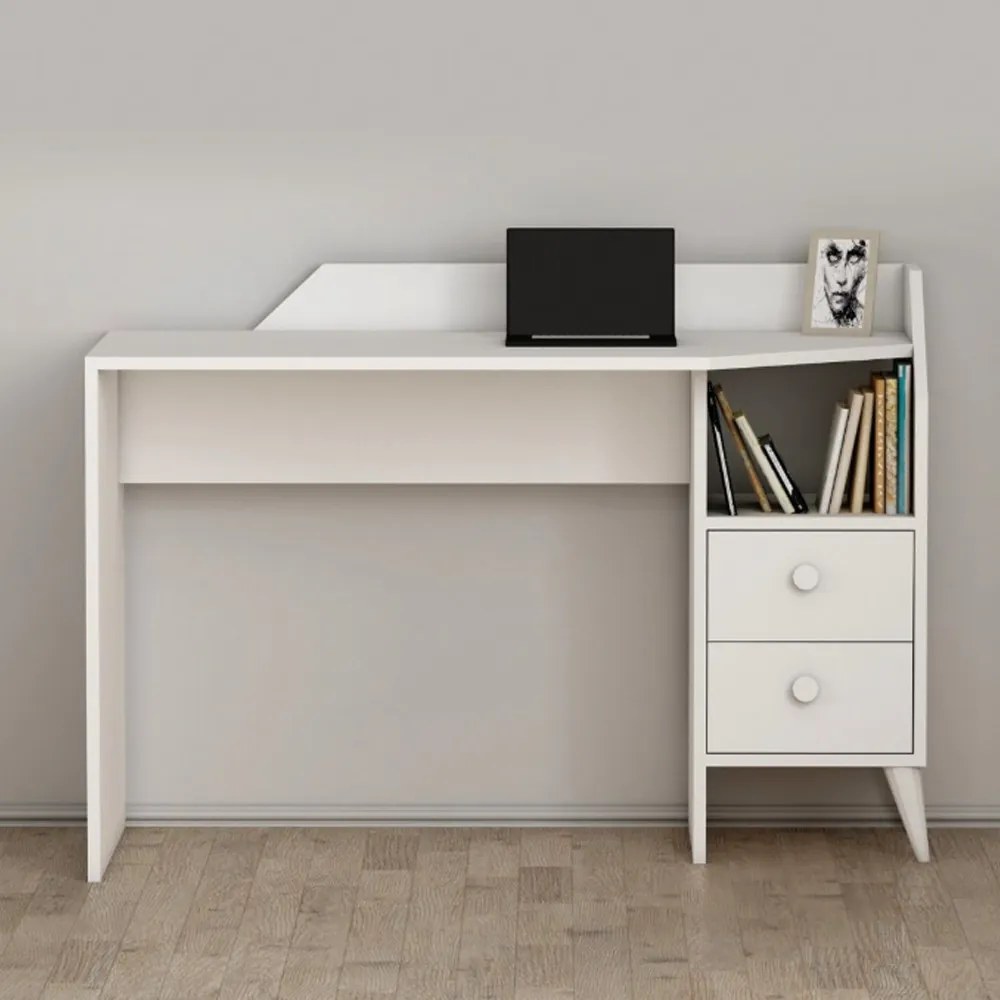 Fiókos íróasztal 120x55x82 cm barna FUR1871-2