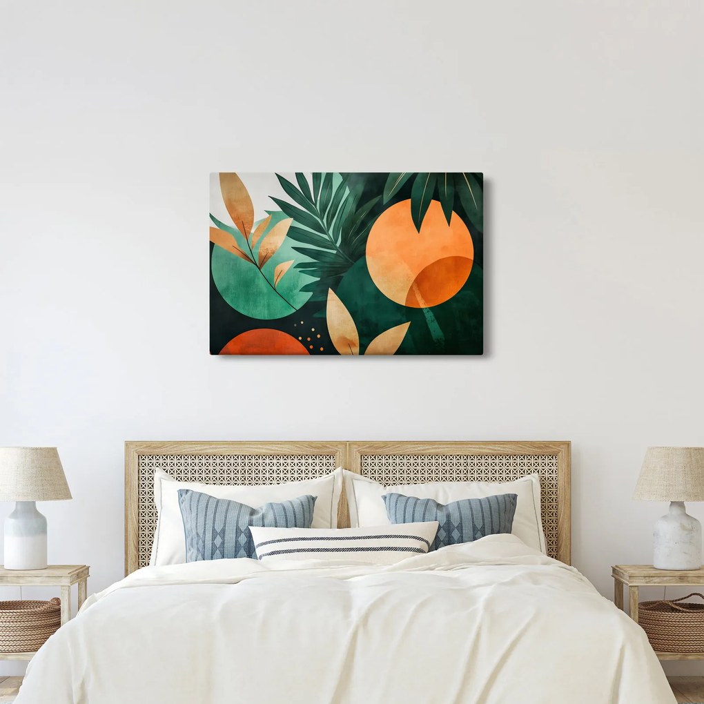 Kép - Geometrikus természeti minták (90x60 cm)