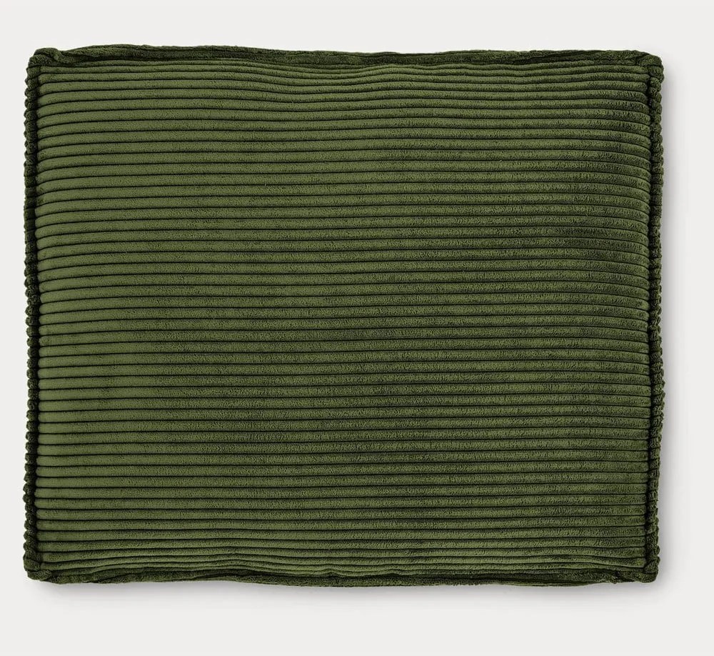 Zöld kordbársony párna kanapéra Blok – Kave Home