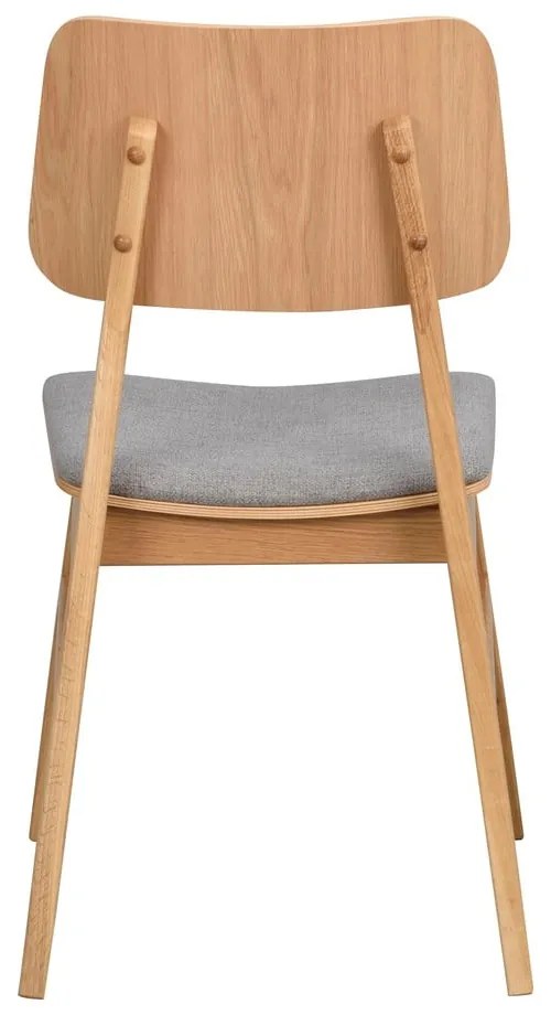 Nagano világosbarna étkezőszék világosszürke ülőrésszel - Rowico