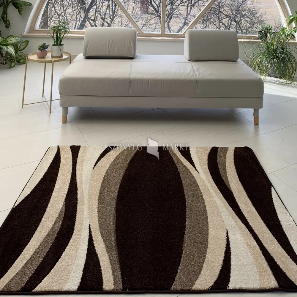 Comfort 4784 barna modern szőnyeg 80 cm-es szett