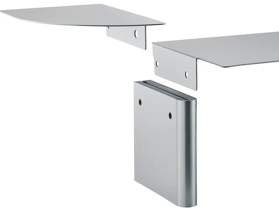 Matt ezüstszínű rozsdamentes acél fali polc 60 cm Oru – Blomus