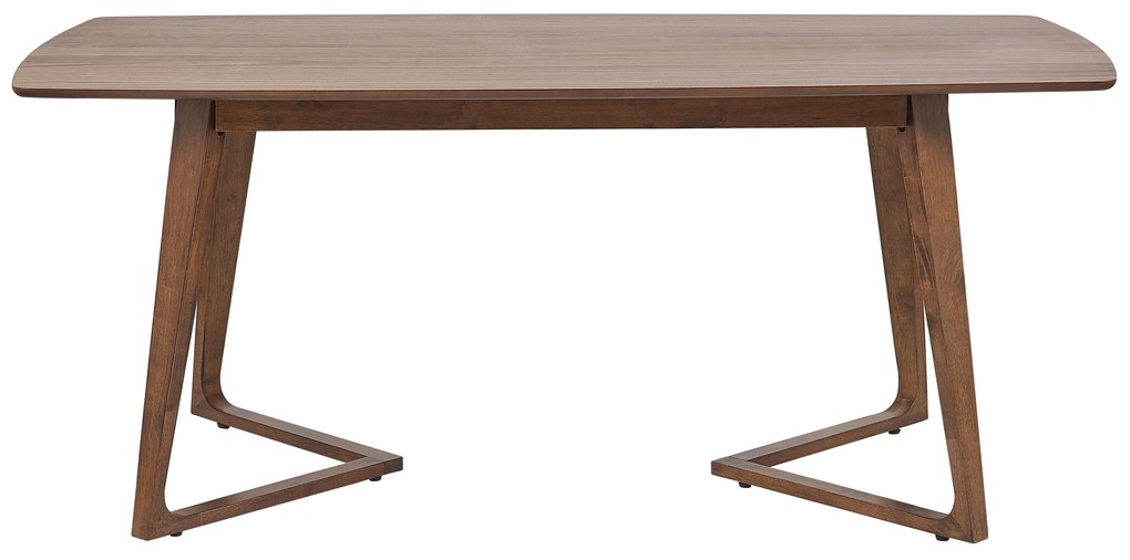 Étkezőasztal, HUXTER, Sötét Fa Színű, 180x90x75 Beliani