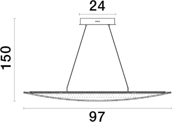 NOVALUCE 9054450 AGOS Modern Led Függesztett Lámpa LED IP20