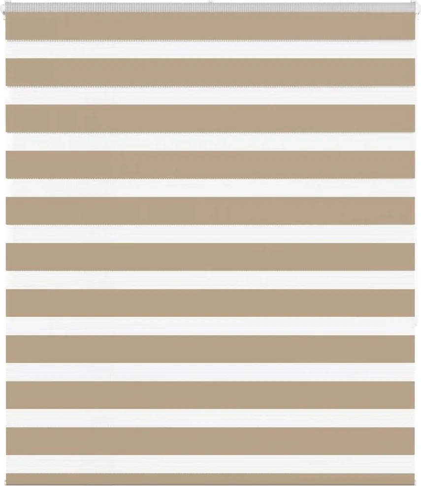 vidaXL zebrafüggönnyel homokbarna szövetszélesség 120,9 cm poliészter