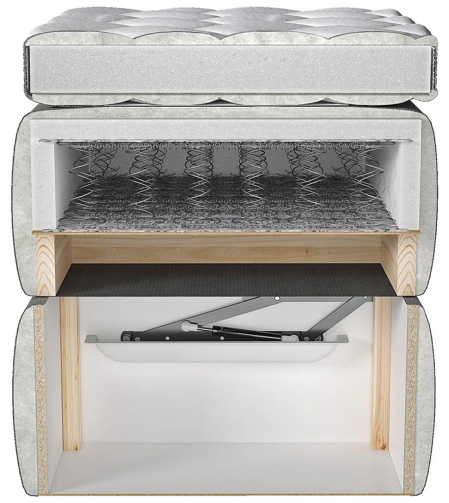 Franciaágy Boxspring 160 cm Amarydia (fresh 13). 1054293