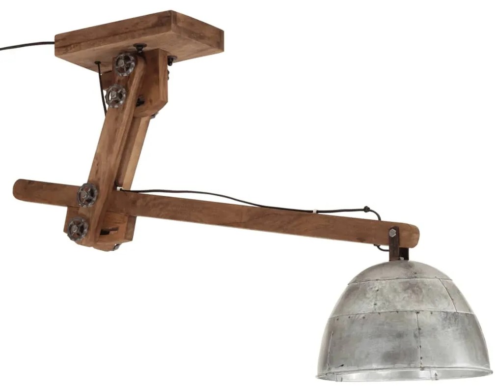 vintage ezüst mennyezeti lámpa 25 W 105 x 30 x 65-108 cm E27