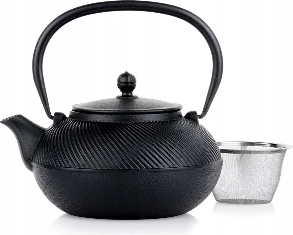 Öntöttvas teáskanna Teáskanna Gyógynövény teaszűrővel 1L