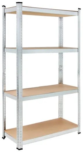 monzana® Polc 170x75x30 cm - 4 polc
