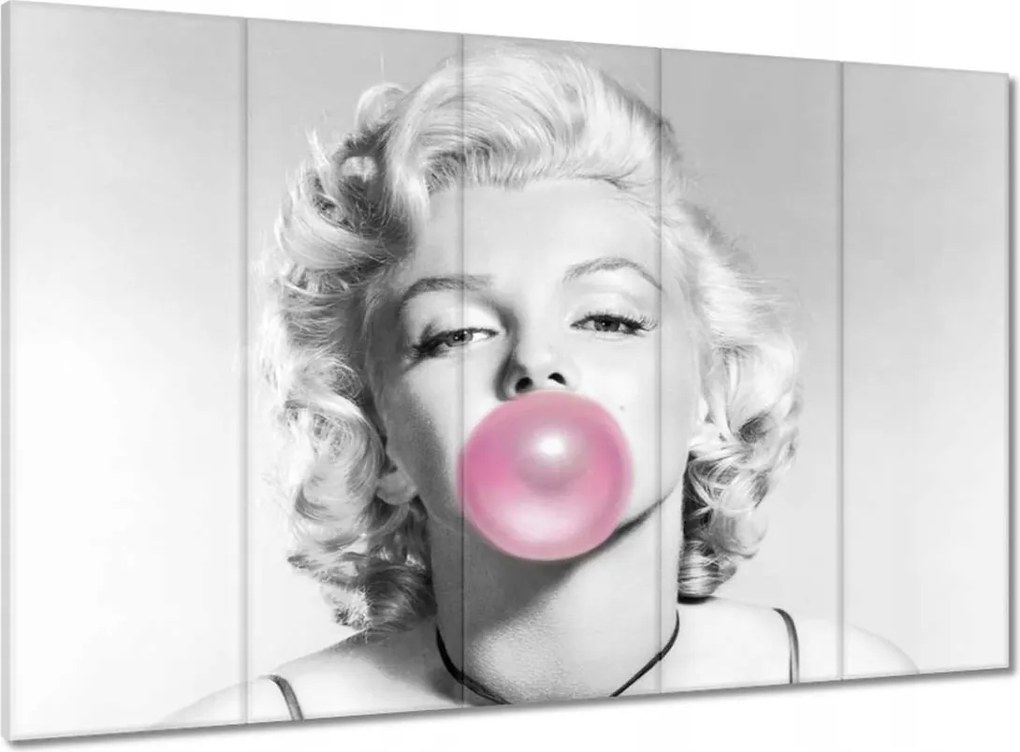 Vászonkép 100x70 Marilyn Monroe lufigumival