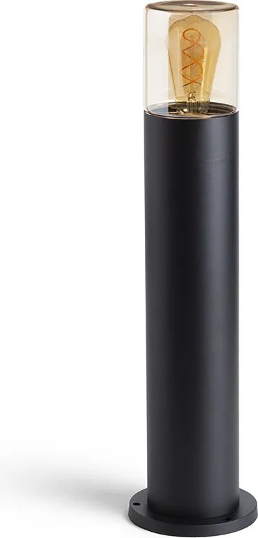 RENDL R14497 QUINN Modern Kültéri Állólámpa Borostyánsárga Üveg IP44