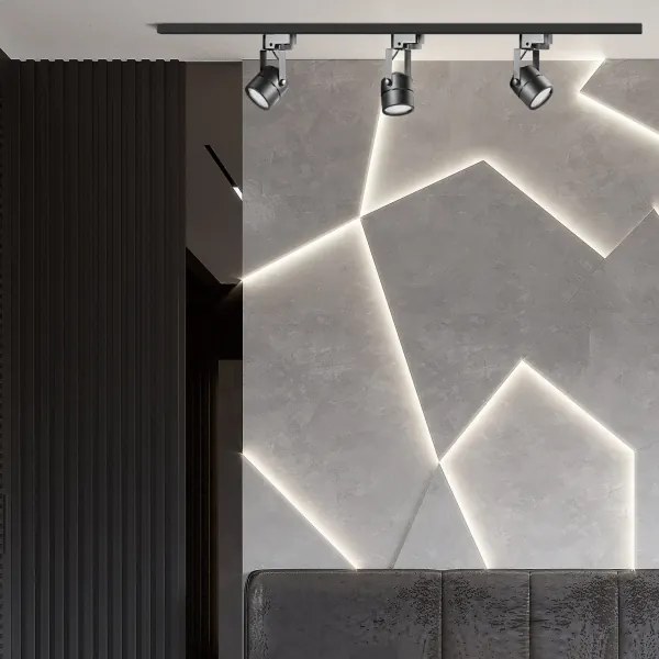 Spotlámpa sínrendszerrel PRAHA 3xGU10/10W/230V fekete