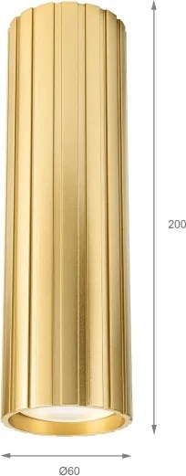 Brilagi - CRISPINA egyfejes spotlámpa 1xGU10/10W/230V, 20 cm, arany