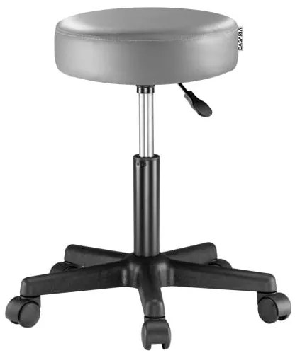 Casaria® Gurulós puff - szürke