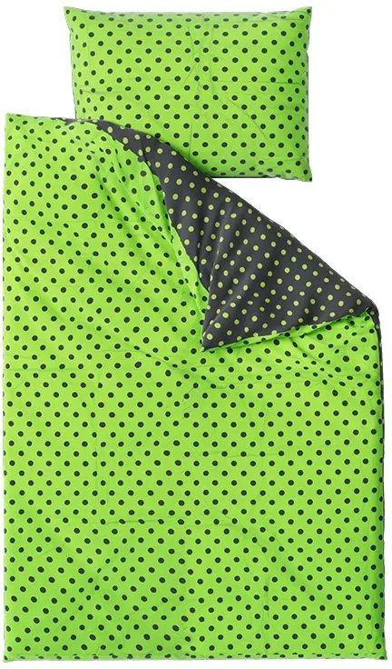 Krepp ágynemű COLAM GREEN POLY zöld Ágyneműhuzat mérete: 70 x 90 cm | 140 x 200 cm
