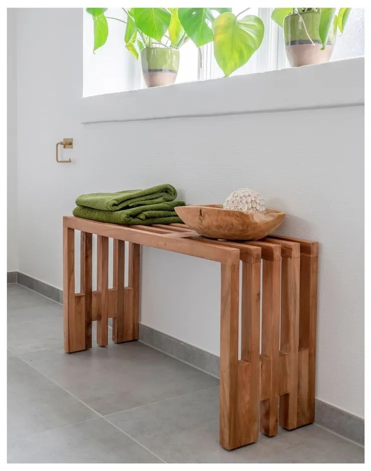 Benidorm teakfa kerti pad, 90 x 30 cm - House Nordic