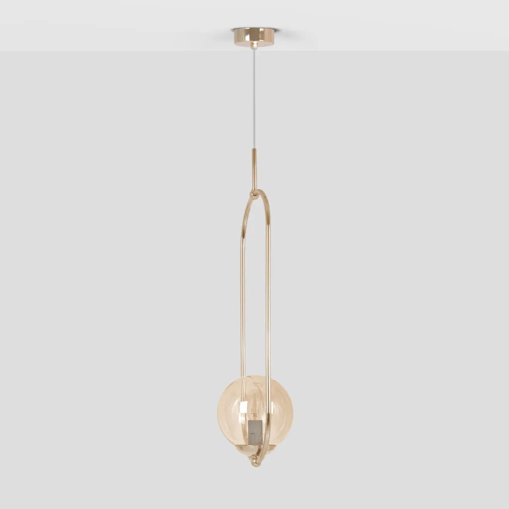 KAJA K-5396 SVEN Glamour Függesztett Lámpa Arany E14 IP20