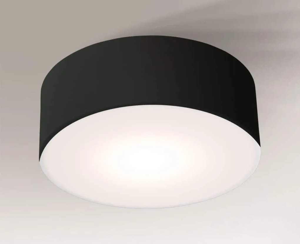 ANTIGO 7735 ZAMA Ernyős Mennyezeti Lámpa Fekete LED IP44