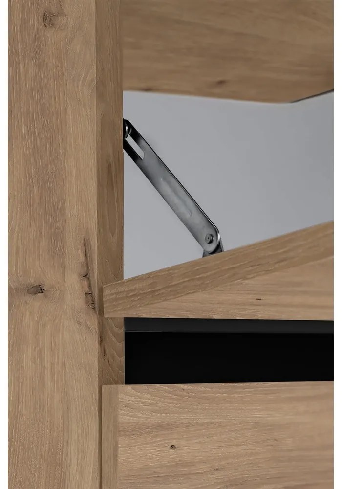 Natúr színű mosdó alatti szekrény tölgyfa dekorral 80x55 cm Wisla – Støraa