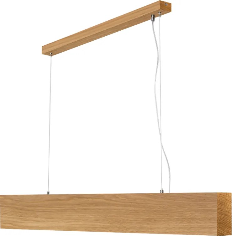 Függő lámpa Tölgyfa gerenda 120 cm 50W Led Mennyezeti Loft Asztal