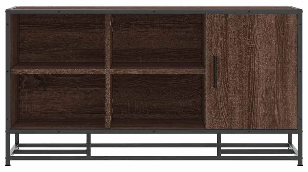 cipőpad barna tölgy 100x40x53,5 cm Gépi fa és fém