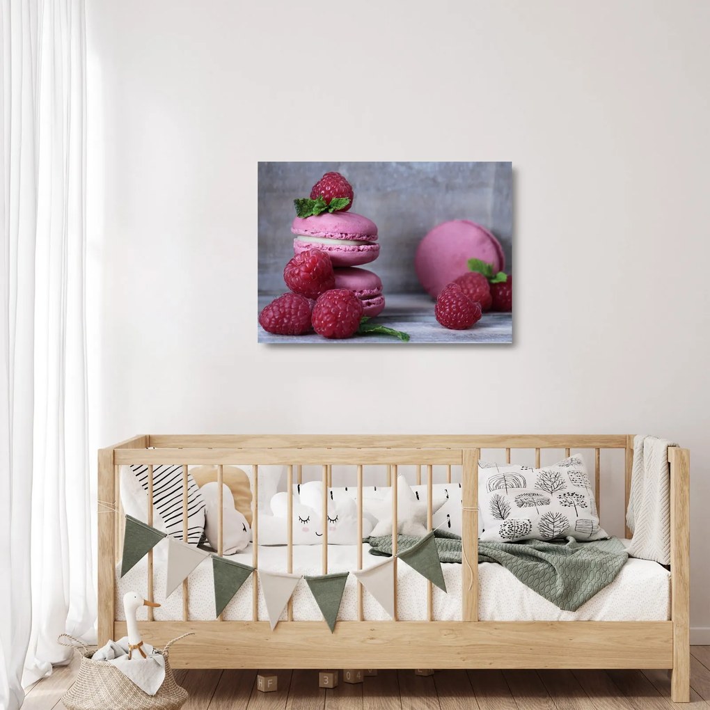 A macaroons képe (üvegen) (70x50 cm)