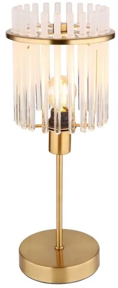 Globo 15698TM - Asztali lámpa GORLEY 1xE14/40W/230V átm. 15 cm arany