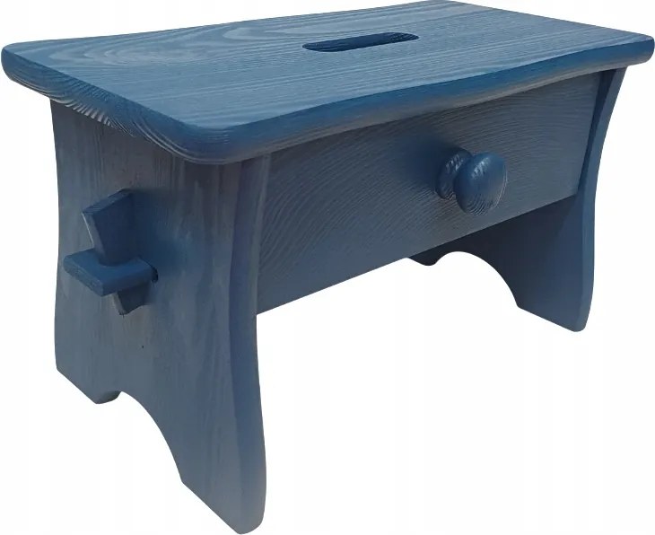 Közepes Kék Szék Fiókkal Zsámoly Evőeszköz Segédeszköz