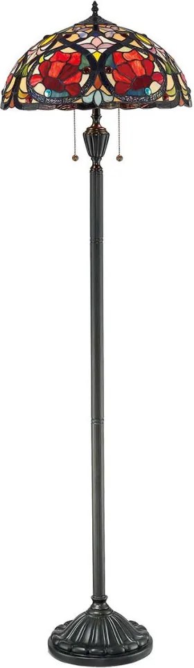 Quoizel LARISSA QZ-LARISSA-FL Tiffany Állólámpa 2x60W/E27