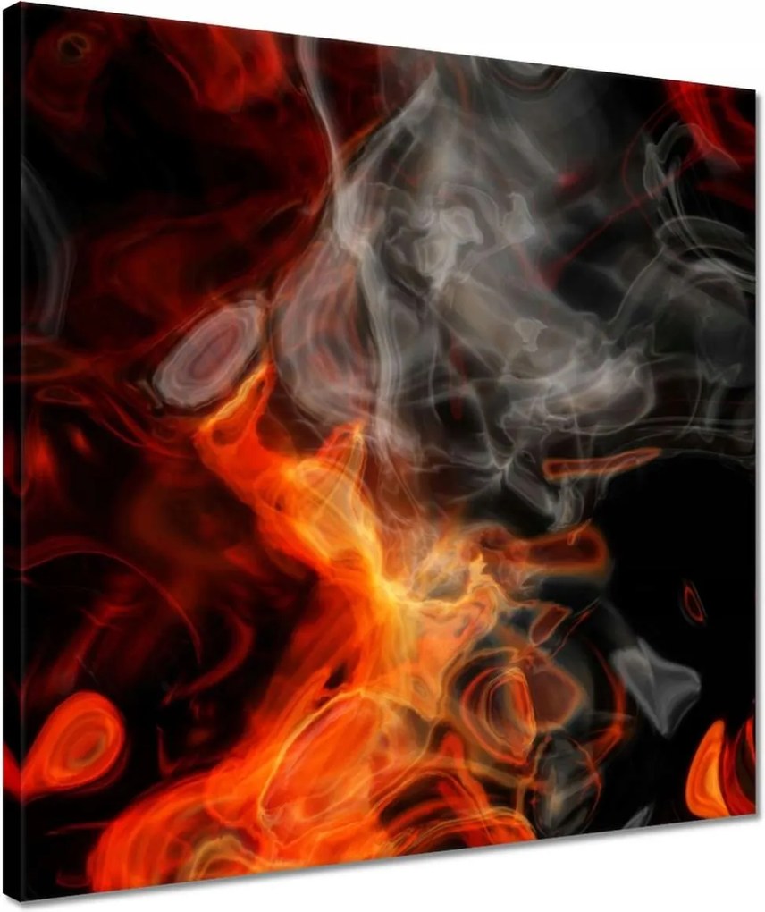 Vászonkép 40x40 Tűz füst