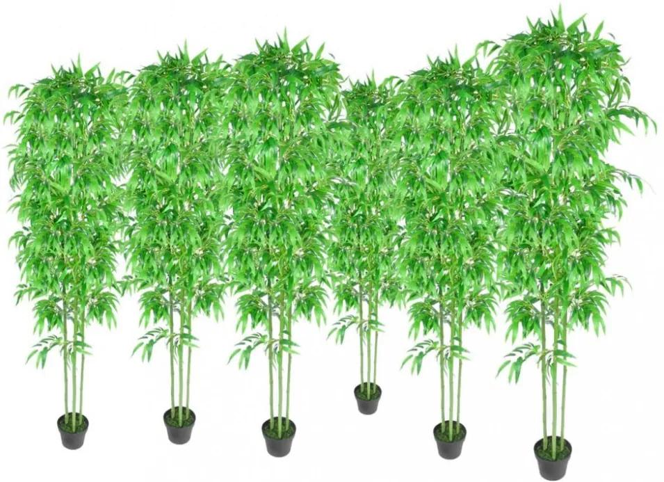 Lakberendezés 6 db. Bambusz műnövény