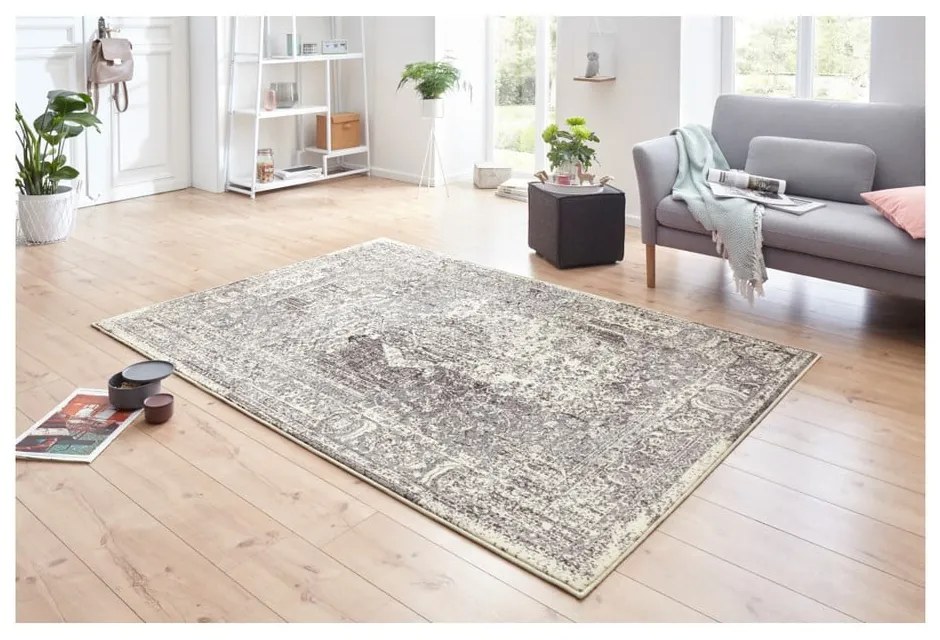 Celebration Garitto szürke-krémszínű szőnyeg, 80 x 150 cm - Hanse Home